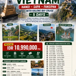 Open Trip  Vietnam WONDERFUL HANOI SAPA FANSIPAN WITH HALONG BAY CRUISE 5 DAYS