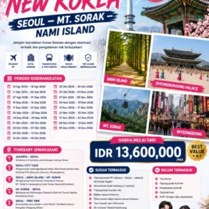 Open Trip Korea BEAUTIFUL NEW KOREA SEOUL MT SORAK NAMI ISLAND