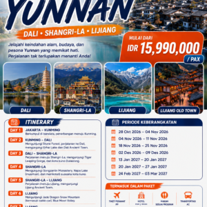 Tour China 8D BEST OF YUNNAN: DALI, SHANGRI-LA, LIJIANG